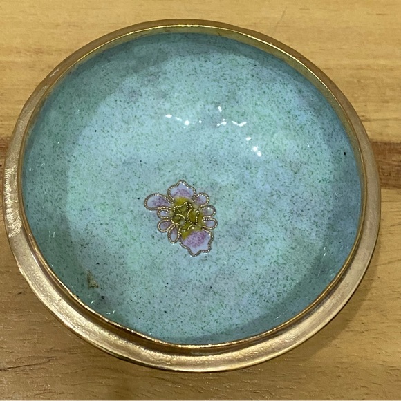 Vintage NYCO Nikki Yassaman Green Bear Trinket Box Faberge Enameled Art Figurine - Picture 8 of 13